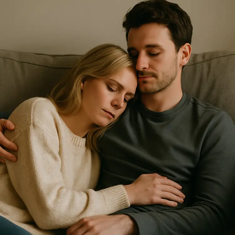 A highly sensitive person feeling safe and seen in a relationship built on gentleness self-care for HSP