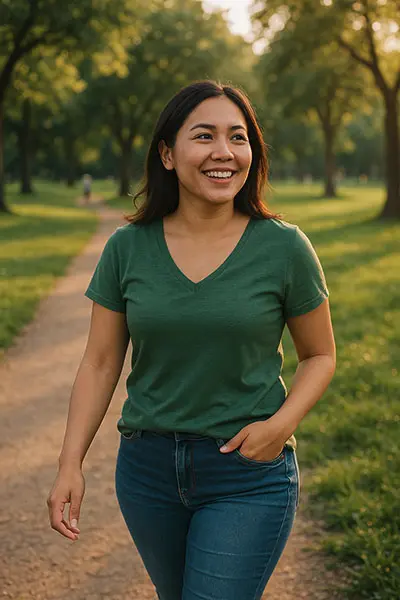 Person embracing a tech-free moment outdoors, keyword: digital balance