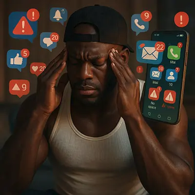 we feel overwhelmed by digital clutter and notifications