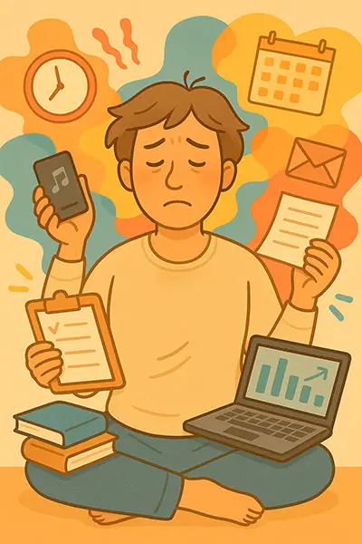 what we do when overwhelmed by juggling too many commitments