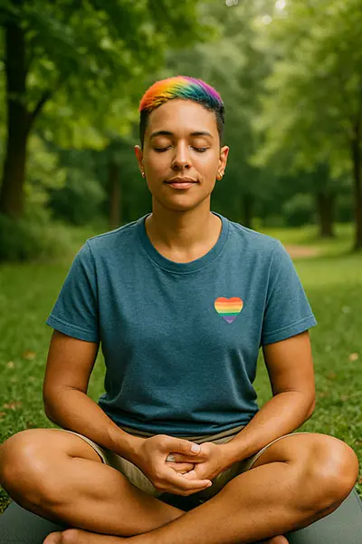 How to practicing mindfulness for mental self-care in a park