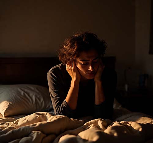 body tension from stress and fatigue in everyday setting