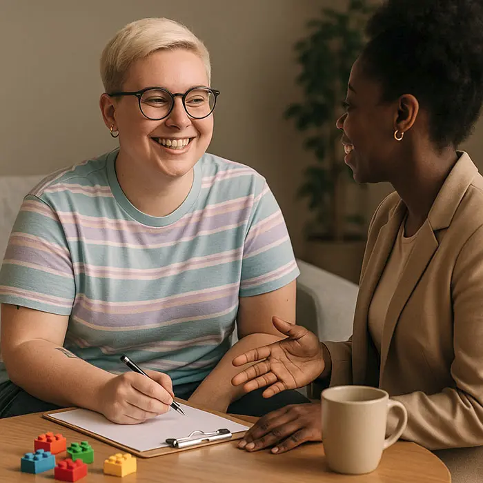 feeling calm after self-care for LGBTQ+