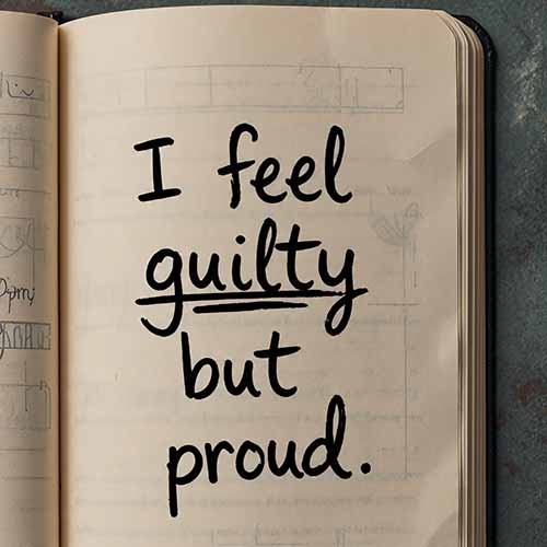 handwritten reflection on boundary guilt
