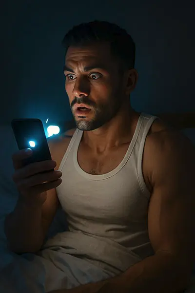 Phone notification disrupting sleep, keyword: notification fatigue