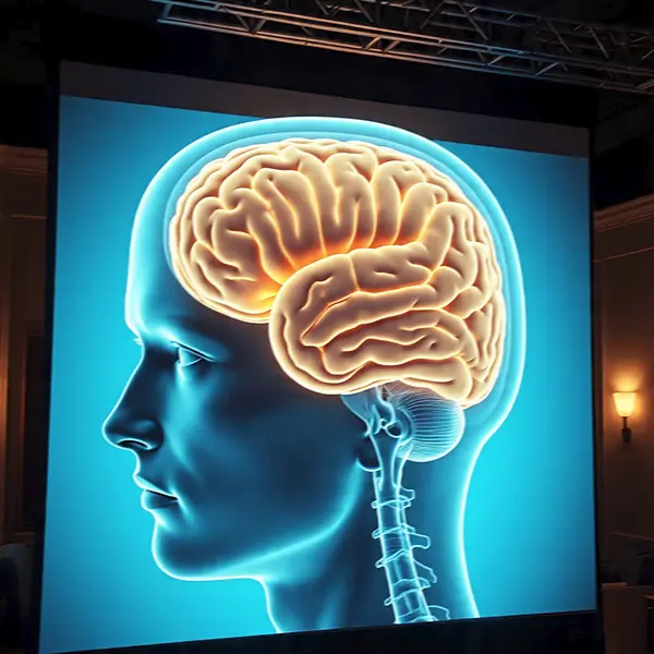  Brain scan showing emotional strain, keyword: neuroscience of strength