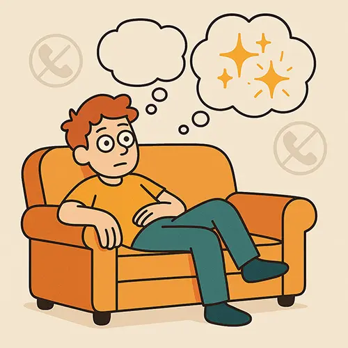 Building brain tolerance for quiet, showing shift from boredom to creativity without digital overstimulation