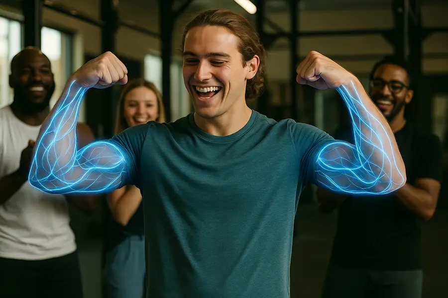 Building receiving muscles with energy glow overcoming fear of asking for help through small steps