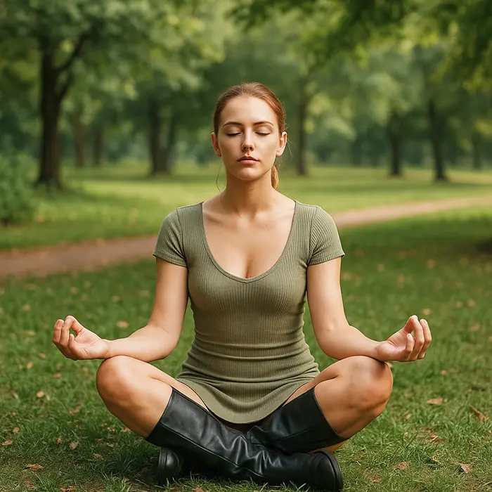 Can meditation ease growth anxiety? I find calm in nature.