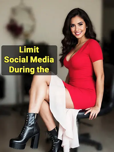 For a few hours during the day, be sure to limit your social media use to feel more relaxed