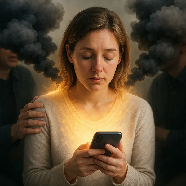 Empath absorbing emotions when over-empathy becomes people-pleasing