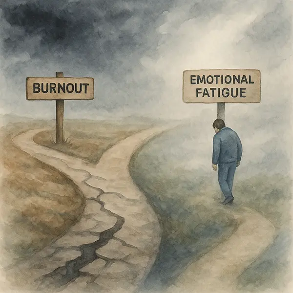  Feeling the blur? Emotional fatigue vs. burnout understand the paths to navigate your way out.