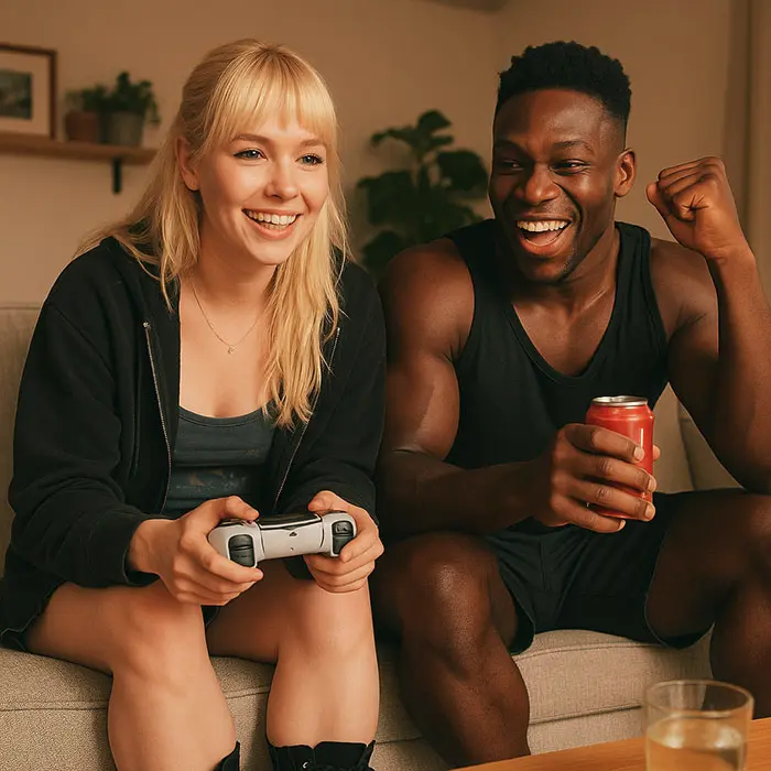 Friends enjoying a moment of connection