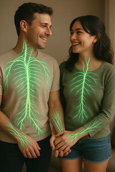 You see what peace and being with someone you love does to your nervous system? It’s like a deep massage for your brain just melts the stress away.