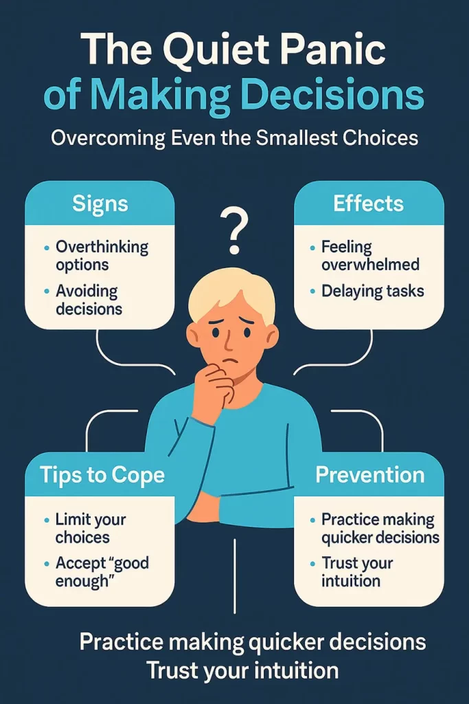 info graph The Quiet Panic of Making Decisions: Overcoming Even the Smallest Choices 