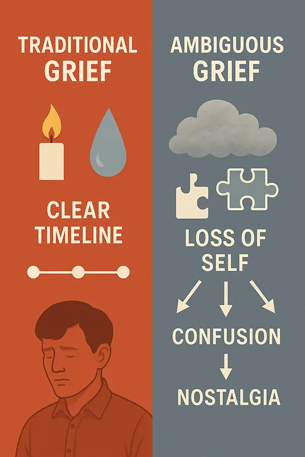 Infographic Ambiguous Grief: The Blurry Pain of Letting Go