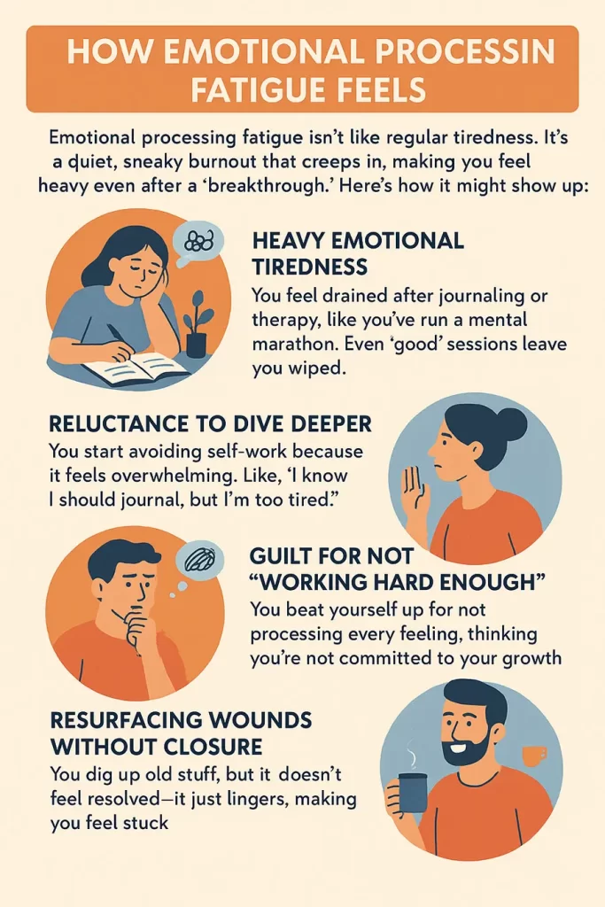 Infographic How Emotional Processing Fatigue Feels