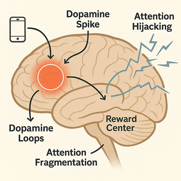 Infographic : Illustrated brain diagram in medical