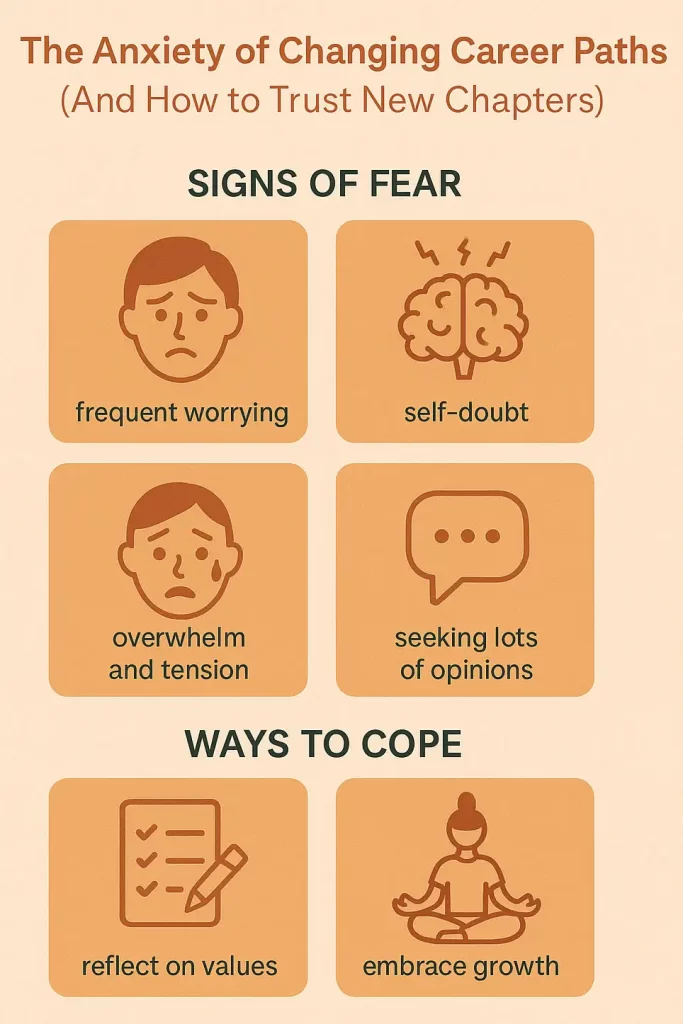 Infographic The Anxiety of Changing Career Paths (And How to Trust New Chapters)