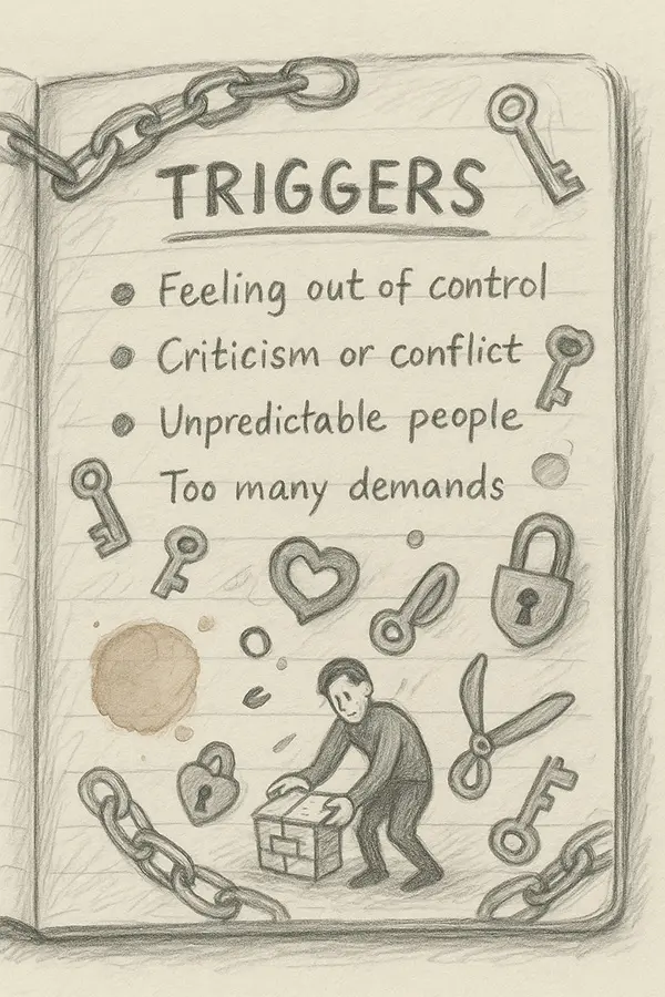 Journaling overfunctioning triggers: Unlocking urges to control from trauma roots?