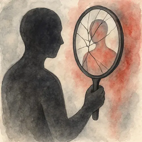 Mirror of shame and perfection roots digging deep into growth anxiety