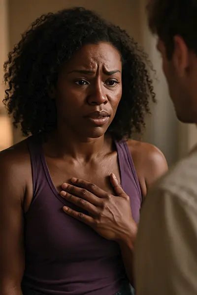 Nervous system reacting to intimacy, keyword: fight-or-flight response