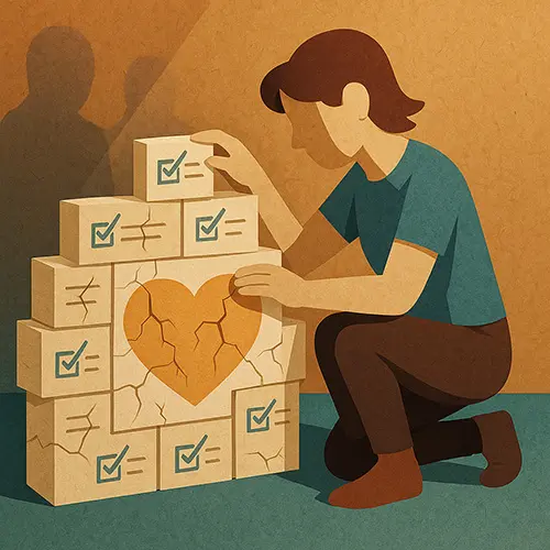 Perfectionism in overfunctioning: Building walls of productivity to hide trauma fears?