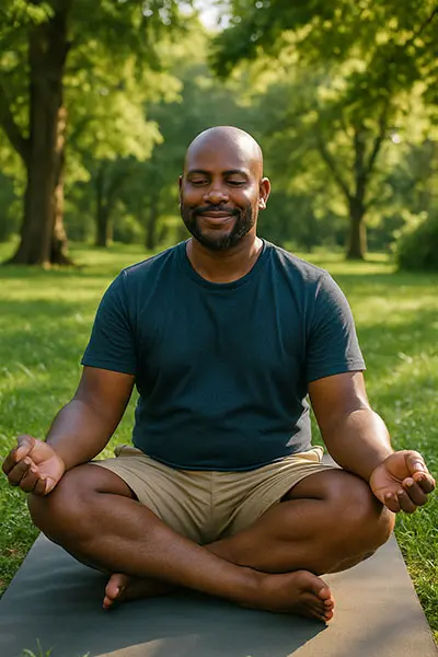 how to finding balance through yoga, free from optimization pressure.