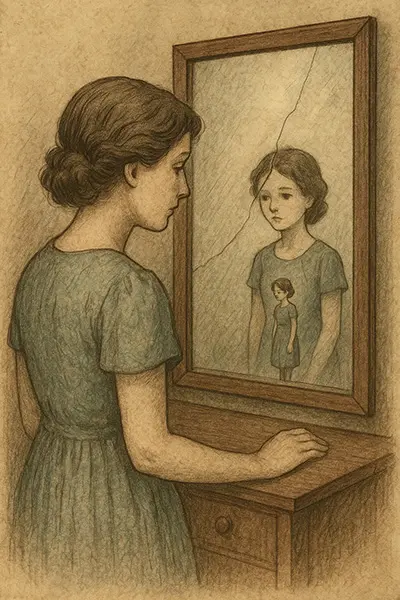 Personal reflection on shrinking self to fit in journey from fear to embracing fullness.