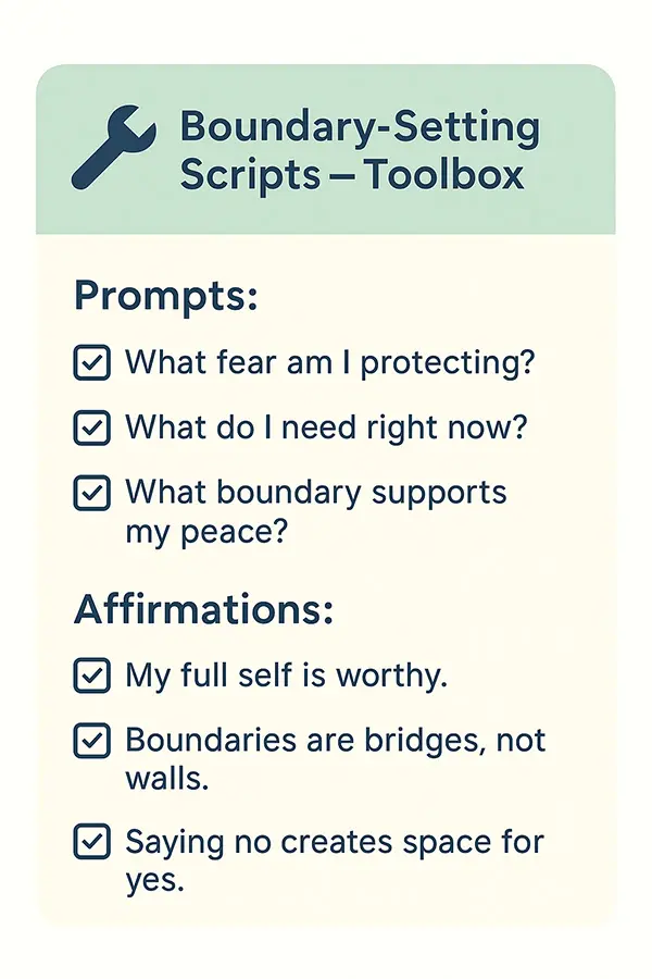 Printable toolbox box: Journal prompts