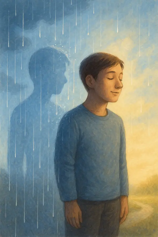 Rain of sadness turning to acceptance, allowing loss in grief how does embracing the ache help?