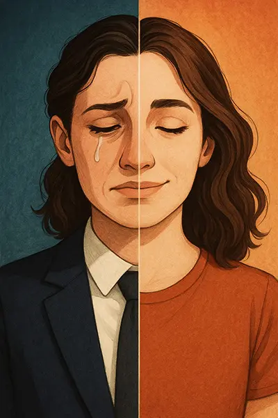 Split face outgrowing achiever identity, case study in grief high-achiever no more, and that's okay?