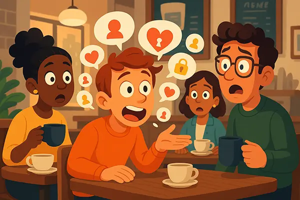 Spot yourself Anxious talkers and over-explainers in action when sharing turns overwhelming.