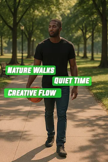 Taking a break to recharge, keyword: mental recovery