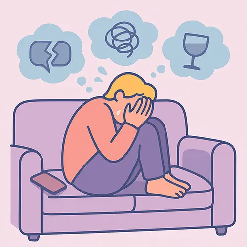 That post-overshare vulnerability hangover mixed emotions of regret and what-ifs after spilling too much