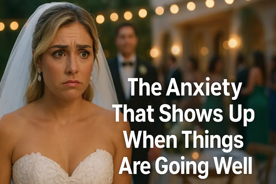 The Anxiety That Shows Up When Things Are Going Well