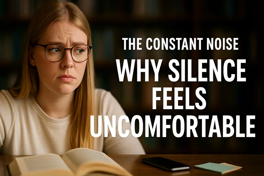 The Constant Noise: Why Silence Feels Uncomfortable (And How to Relearn It)