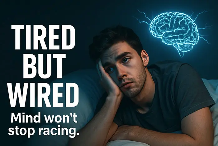 Tired But Wired: When Your Body’s Exhausted But Your Brain Won’t Shut Up
