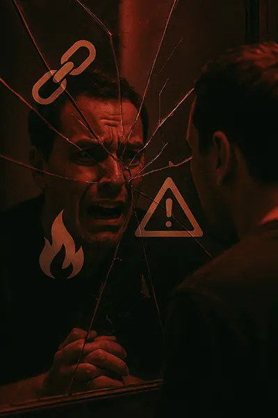 Warning signs for help: intense image of self-destruction and manipulation in validation seeking, urging professional intervention