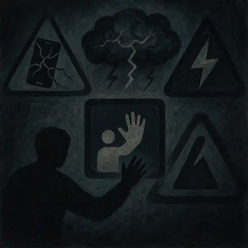  Warning signs of digital overstimulation turning into deeper anxiety or fatigue, urging professional support.