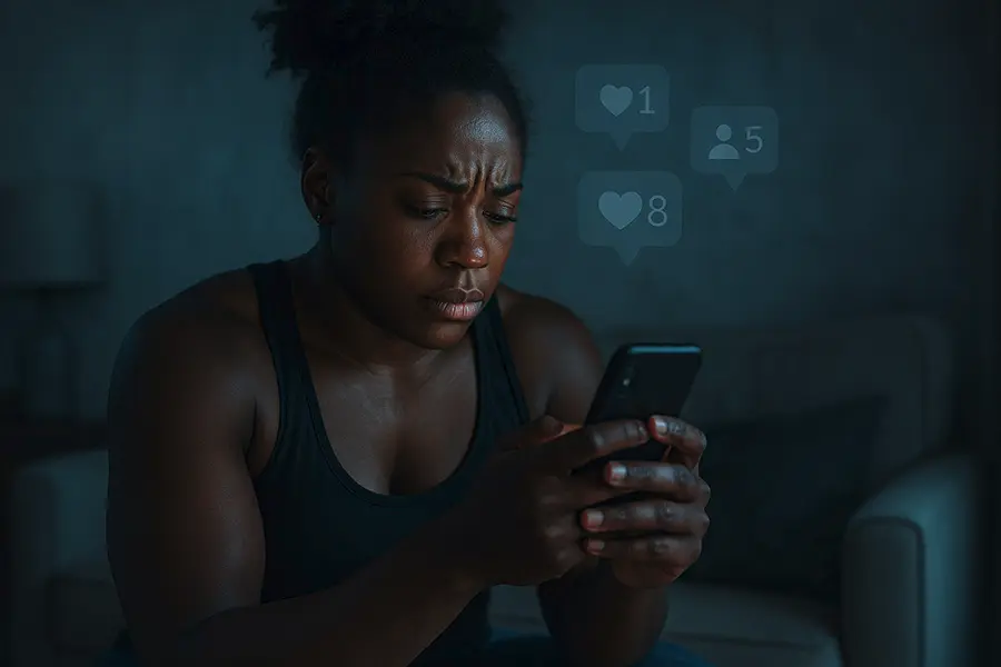Why does scrolling make me feel bad? Keyword: social media comparison