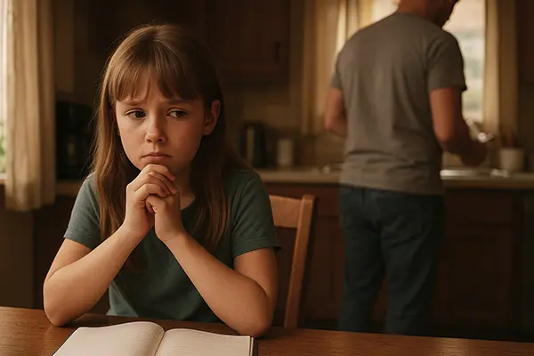 Young person feeling like a burden, keyword: childhood guilt