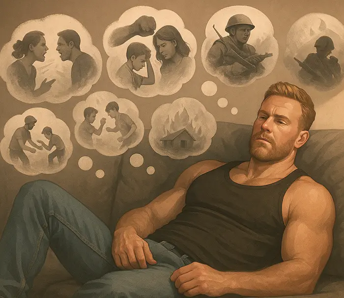 A man who appears normal, but behind his memories lie a whole lot of trauma and terrifying mental knots.