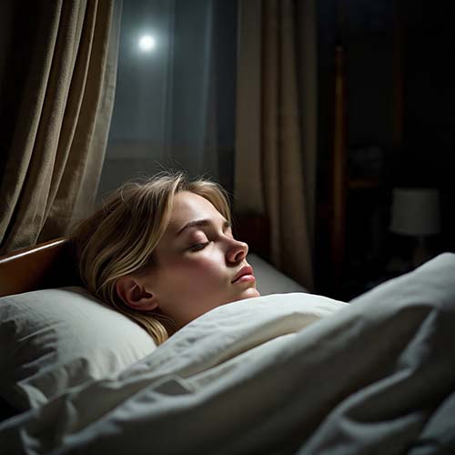 person struggling with mental replay of past conversations at night