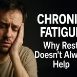 a person waking tired despite sleep due to nervous system fatigue