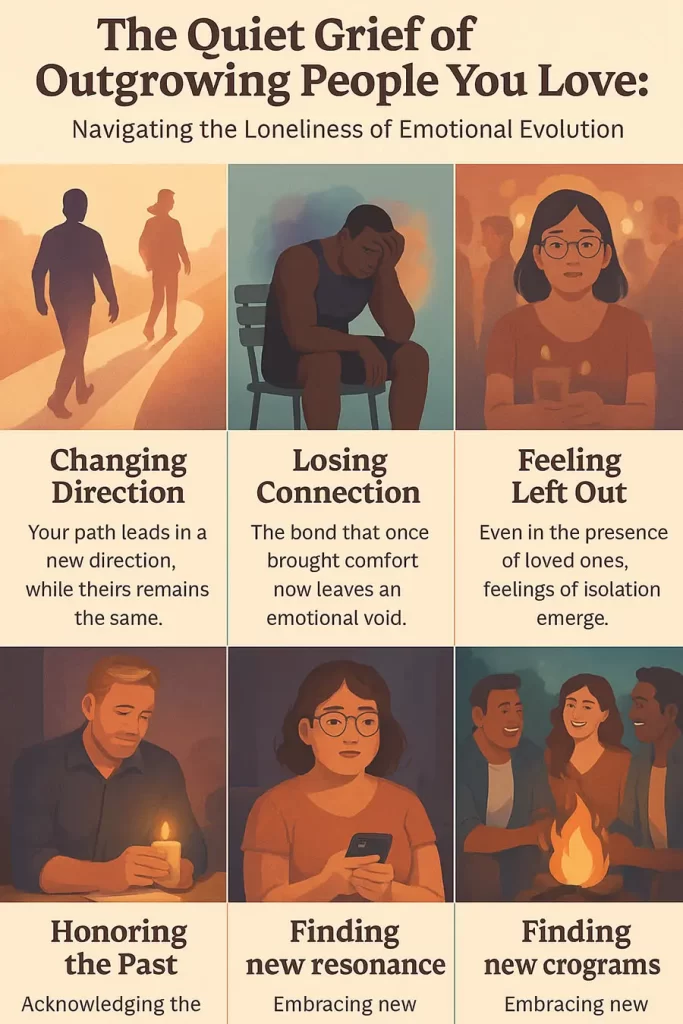 info graph The Quiet Grief of Outgrowing People You Love Navigating the Loneliness of Emotional Evolution