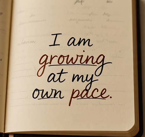 journaling to release life timeline anxiety and embrace personal growth