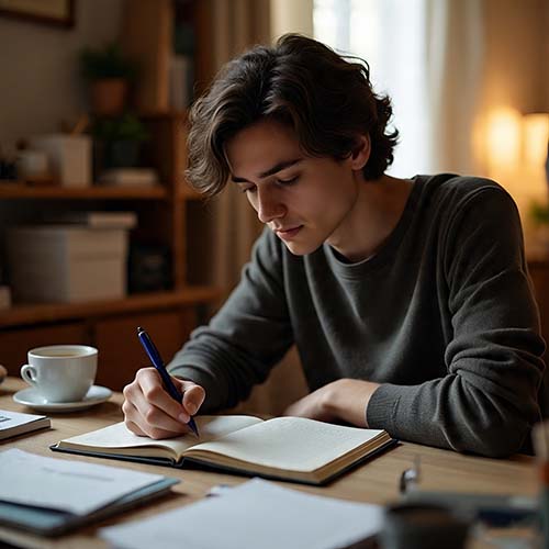 person journaling through discomfort with admitting not knowing
