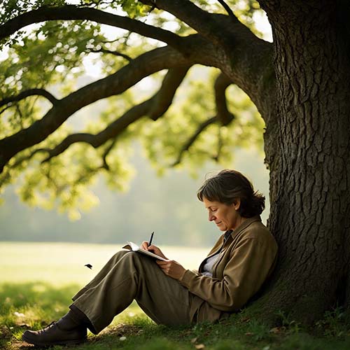 person practicing emotional balance instead of constant happiness pressure