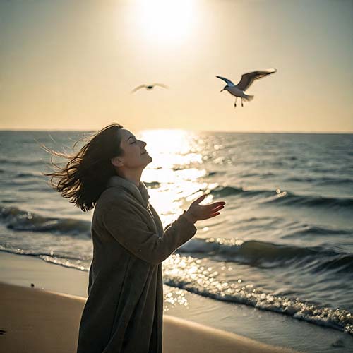 person releasing emotional overload and reclaiming nervous system calm
